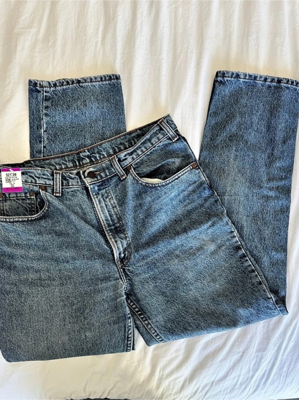 Levi's 501 Straight Leg Jeans Blue Waist 36 (fits 29/30)